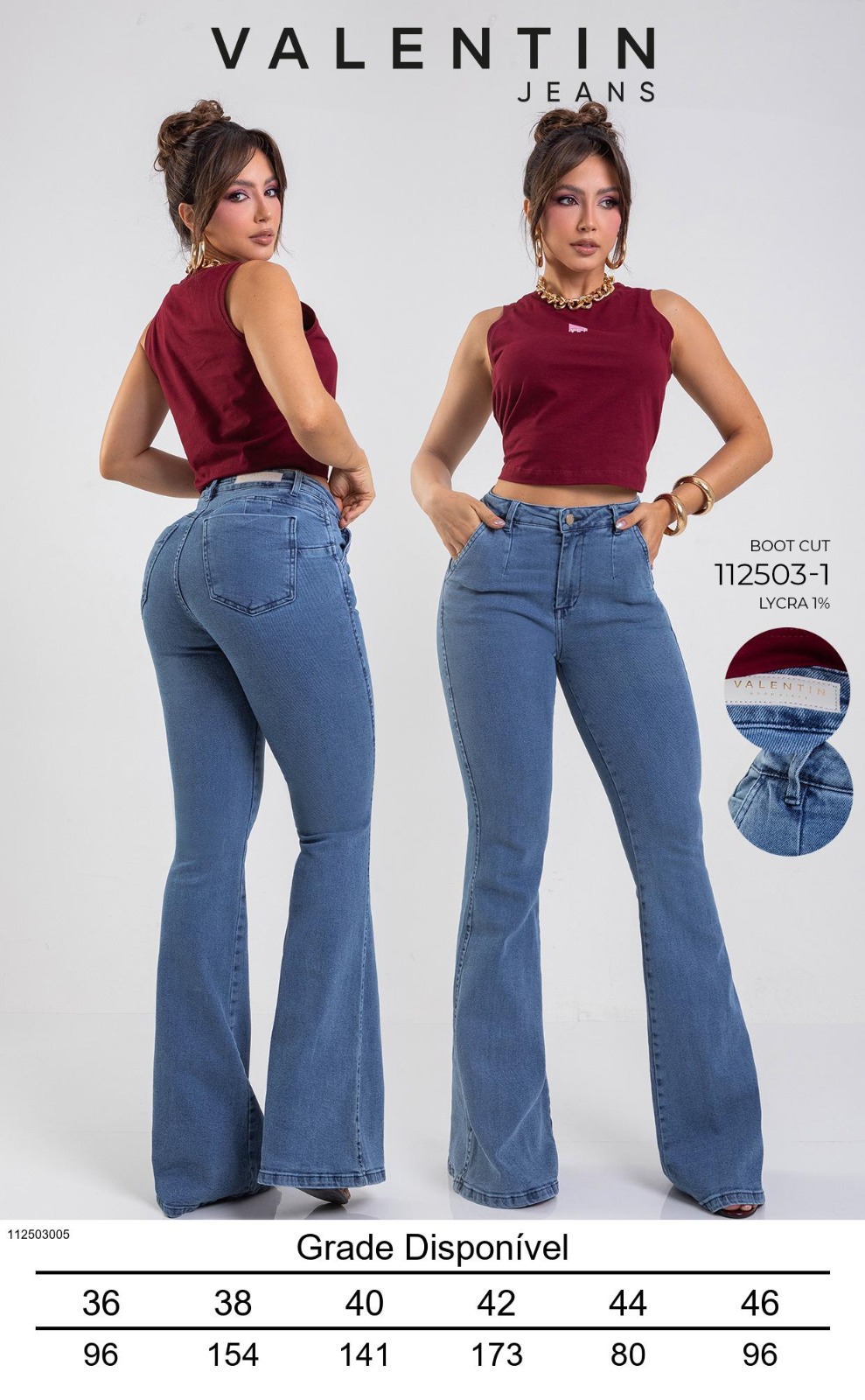 calça jeans Valentin boot cut